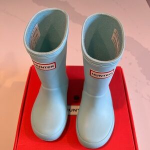 Kids First Classic Hunter Boot US Size 7 Flowering Blue